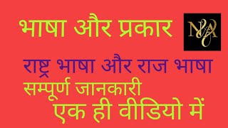 भाषा किसे कहते हैं।भाषा की परिभाषा  भाषा और राजभाषा।भाषा और लिपि  Hindi bhasa ke parkar [upl. by Adey]