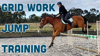 SHOW JUMP TRAINING WITH MY OTTB  Vlog [upl. by Laith]