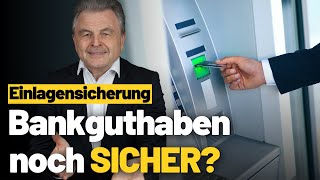 Einlagensicherung amp Bankenpleite Ist mein Geld auf dem Konto sicher [upl. by Miarhpe]