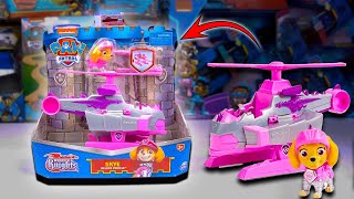 Unbox SKYE DELUXE VEHICLE 🚗💨  Paw Patrol Toy Collection 🐾  ASMR Review Toys 🎧✨  Fun Unboxing 🎉🧸 [upl. by Simmie]