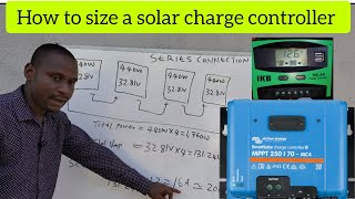 How to Size Solar Charge Controller solarpanelinstallation solarenergy [upl. by Nilhtac]