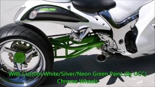 2011 Custom Suzuki Hayabusa 1300With A Custom CampS 360 Single Side Wide Fat Tire Kit [upl. by Haisej]