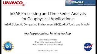 topsApp processing Running topsApp [upl. by Ylebmik]