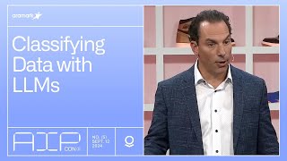 Classifying Data with LLMs  Aramark at AIPCon 5 [upl. by Nemad]