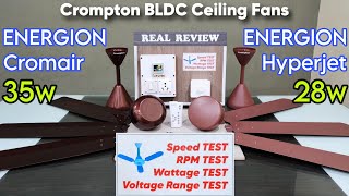 Crompton Energion Cromair BLDC Ceiling Fan  Crompton Energion Hyperjet BLDC Ceiling Fan [upl. by Xever685]