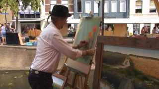 Cees Mudde op de Kunst en boekenmarkt Oud Beijerland [upl. by Johppa]