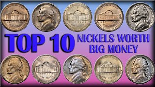 TOP 10 Most Valuable Nickels in Circulation  Rare Jefferson Nickels Worth Big Money [upl. by Jacie]