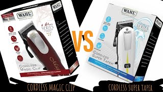 Cordless magic clip vs Cordless super taper WahlUKLimited [upl. by Ayenat]