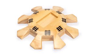 Wooden Hub Centerpiece for Mexican Train Dominoes Game up to 8 Players  58quot [upl. by Cilegna571]