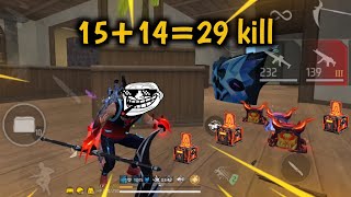 29 KILL IN 2 GAMES IN SOLO VS SQUAD UNSTOPPABLE FREE FIRE GAMEPLAY [upl. by Anit]