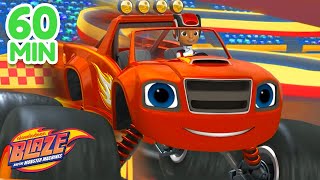 Blazes Ultimate Races 🔥 60 Minute Compilation  Blaze and the Monster Machines [upl. by Anaugahs]