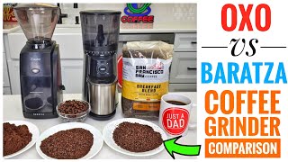 OXO vs Baratza Conical Burr Coffee Grinder Comparison [upl. by Llenra]