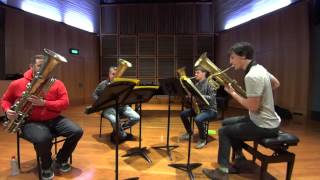 Sydney Ophicleide Quartet plays MendelssohnTelemann [upl. by Jennica372]