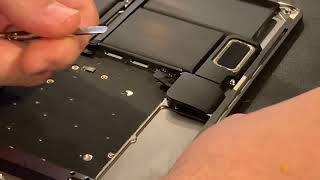 How To Remove or Replace Left amp Right Speakers From An Apple A1707 2016 MacBook Pro 15” Laptop [upl. by Shenan]