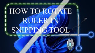 How to rotate ruler in snipping tool snippingtool snipampsketch ruler rotate screenshot tutorial [upl. by Llamaj]