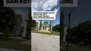 Bersihkan bedug masjid harga 200 juta dari kotor ke kinclong [upl. by Endres]