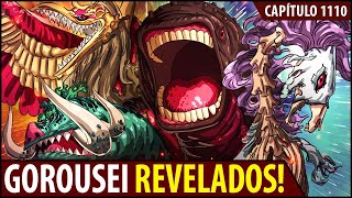 REVELADAS FRUTAS DOS GOROUSEI SEUS NÍVEIS DE FORÇA RANKEADOS E PODERES EXPLICADOS ONE PIECE 1110 [upl. by Aihsemat]