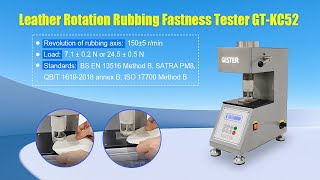 GESTER Leather Rotation Rubbing Fastness Tester GTKC52 [upl. by Aynom]