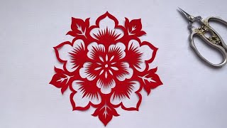 Paper Cutting New Design  Paper Cutting Tutorial  How To Make Paper Cutting Decor  Diy [upl. by Arihsan]