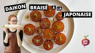 DAIKON BRAISÉ À LA JAPONAISE 🍠 radis japonais braisé dans mirin tamari et dashi La petite bette [upl. by Arlinda]