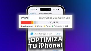 Así puedes AHORRAR espacio en tu iPhone ¡LIBERAR ESPACIO EN iPhone [upl. by Amehsyt]