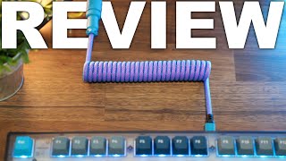 CableMod Pro Coiled Keyboard Cable Review [upl. by Suoiluj]