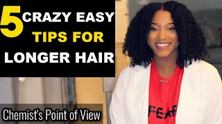 5 CRAZY EASY TIPS FOR LONGER HAIR [upl. by Babbette]