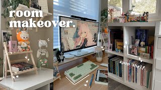 aesthetic amp cozy room makeover 🎀 desk setup kpop shelf unboxing controller  desk accessories 🎮🎧 [upl. by Yarvis267]