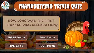 Thanksgiving Trivia Quiz thanksgiving quiz [upl. by Ahders]