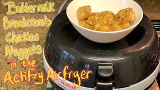 Buttermilk Breadcrumb Chicken Nuggets in the Tefal Actifry Air Fryer Healthy Snack Lunch Dinner [upl. by Nnylecoj]