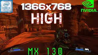 DOOM 2016 on i3 7020u  MX 130 2GB VRAM  8GB RAM [upl. by Donavon]