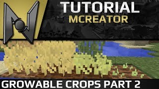 MCreator Tutorial Custom Crops 20  Seed Procedure  Part 2  183 [upl. by Eirrej]