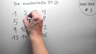 Mathe Trick 3 Die zauberhafte 34 [upl. by Yraht]