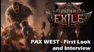 POE 2 and demo interview Pax west 2024 [upl. by Anaed587]