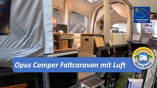 Faltcaravan mit Luft Opus Camper auf dem Caravan Salon 2020 [upl. by Gwendolen]