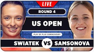 SWIATEK vs SAMSONSOVA • US Open 2024 • LIVE Tennis Play by Play Stream [upl. by Dhaf119]