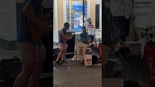 Band jams on Royal St in French Quarter in New Orleans neworleans frenchquarter frenchquarter [upl. by Canty]