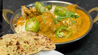 Butter chicken with garlic naan recipe  Butter chicken recipe  Naan recipe [upl. by Enilav]