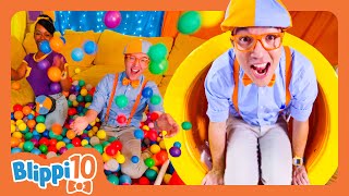 Blippi’s Top 10 Moments in Indoor Playgrounds  Blippis Top 10  Educational Videos for Kids [upl. by Nipahc]