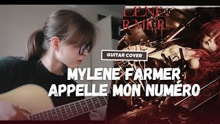 mylène farmer  appelle mon numéro acoustic guitar cover [upl. by Ehlke]