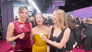 Sea Shimooka Rosalind Chao and Marlo Kelly 3 Body Problem Emmys 2024 red carpet interview [upl. by Yessak]