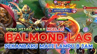 BUSET Begini Rasanya Push Rank Pakai BALMOND Tapi LAG Parah Skill 2 Balmond Terasa Tumpul  MLBB [upl. by Nosnej871]