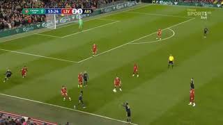 ozil assist vs Liverpool [upl. by Peck]