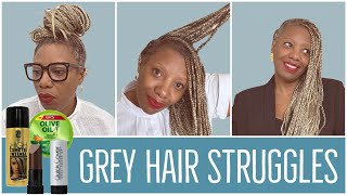 How to Transition to Grey Hair Protective Styles amp Root Blending Tips [upl. by Eema775]