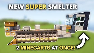 Minecraft BEST Automatic Super Smelter Farm in 121 Java amp Bedrock [upl. by Faye]