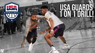 USA Basketball 1 on 1 Kyrie Jimmy DLo amp More Go AT IT Team USA Guards Go Head To Head [upl. by Mercer]