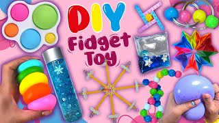 16 DIY Fidget Toy Ideas  AntiStress Toys  Viral TikTok Videos  Lovely Pop It and Fidget Trinkets [upl. by Eednarb236]