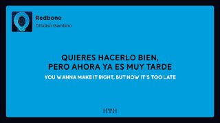 Childish Gambino  Redbone Lyrics  Sub Español [upl. by Yeroc]