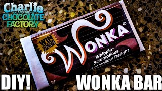 Making Willy Wonka Chocolate Bars Out Of Cardboard 😘 [upl. by Aniv322]