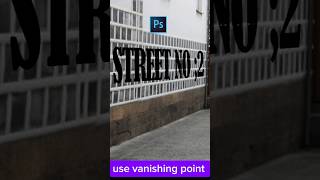 The Magic of Vanishing Point In Photoshopshorts Photoshop Tutorial [upl. by Batista226]